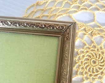 Vintage Gold Metal  Ornate Frame with - 5in x 7in