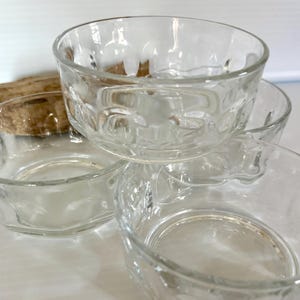 Arcoroc Set Of 6 Small Glass Condiment Bowls - For Relish, Sauce, Jam, Or Dipping