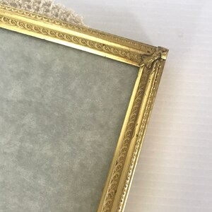 Vintage Decorative Shabby Ornate Gold Metal  Frame With Easel Back - 8in x 10in  - Sets