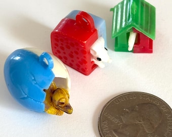 One Piece Mechanical Charms Gumball Prize - Mouse, Dog House, Chick in Egg