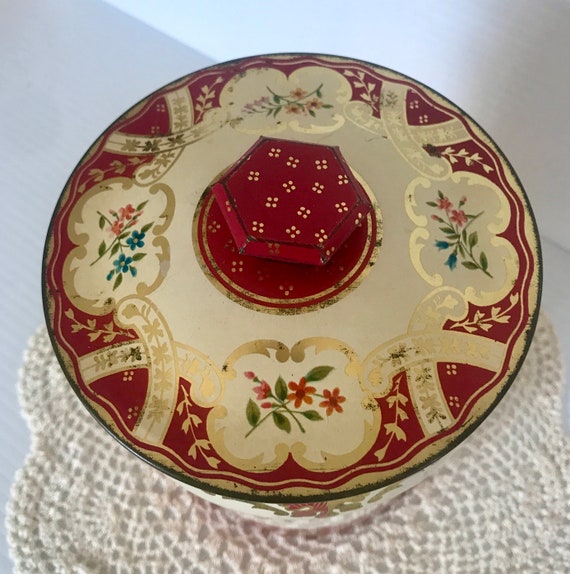 Vintage Floral Tin George W. Horner & Co. - Made in England - Etsy