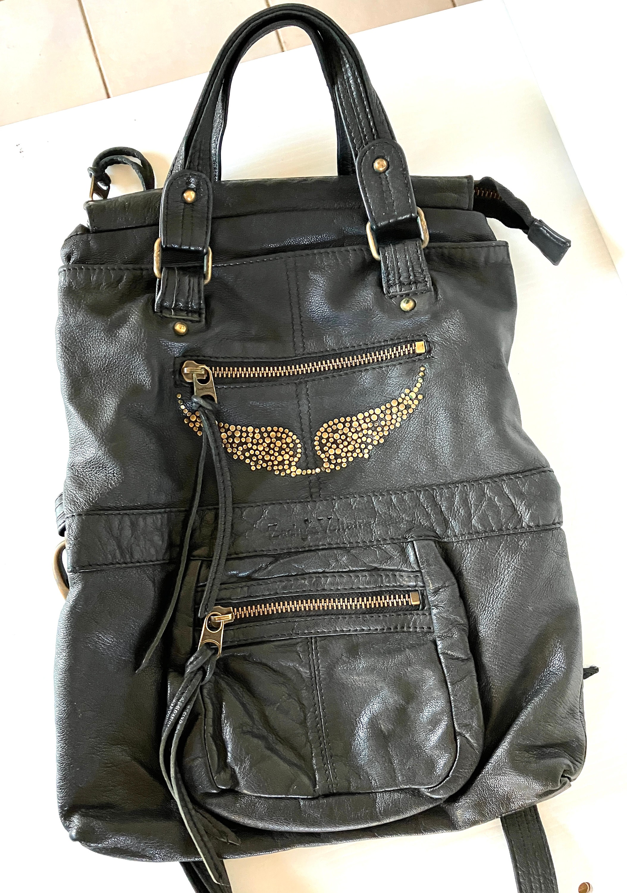 CARTERA NEGRA CON APLIQUES | ZADIG AND VOLTAIRE