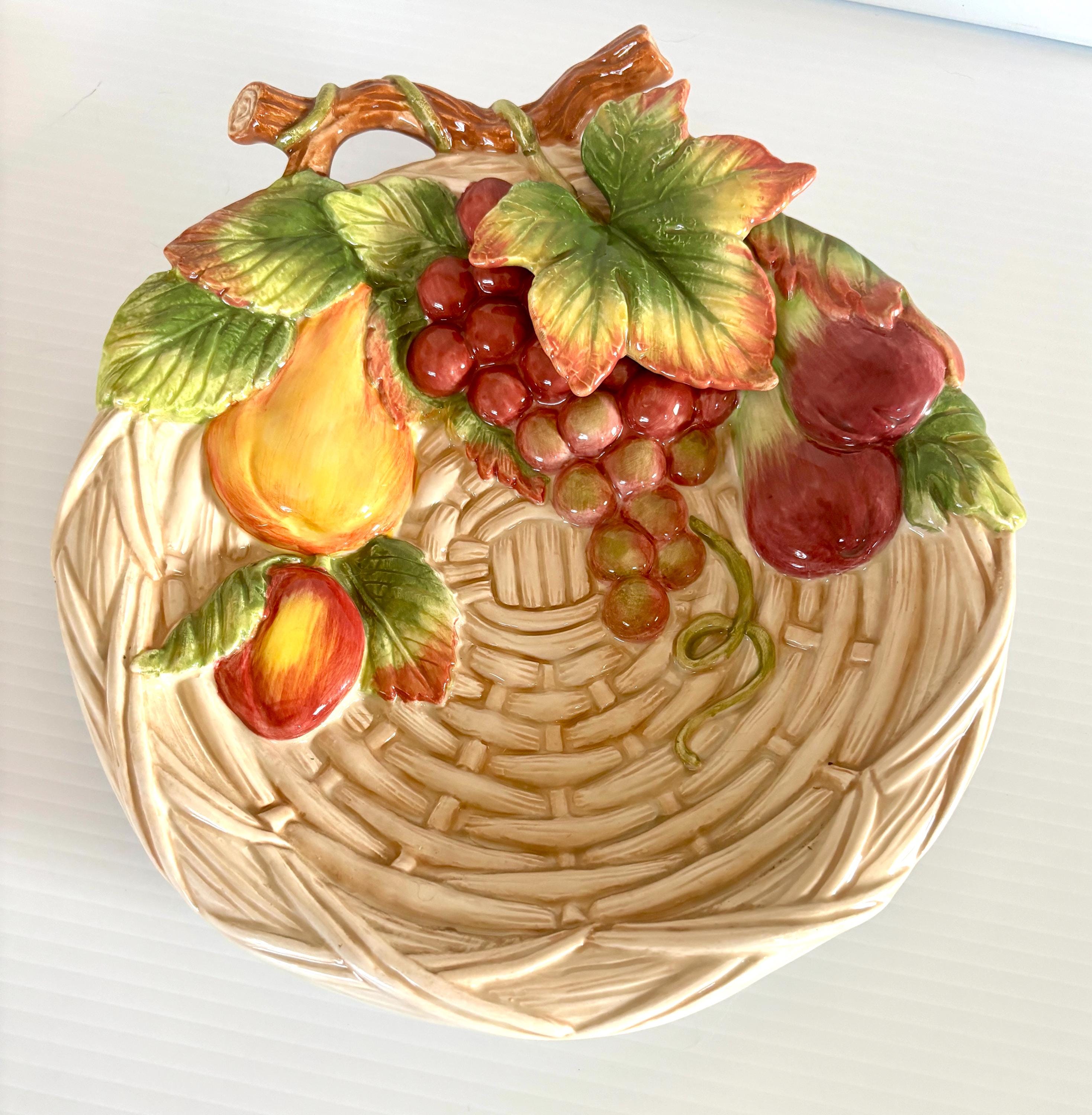 フィッツ&フロイド 『Mandarin Marsh』　中皿　皿立て付き 1222_first.jpg