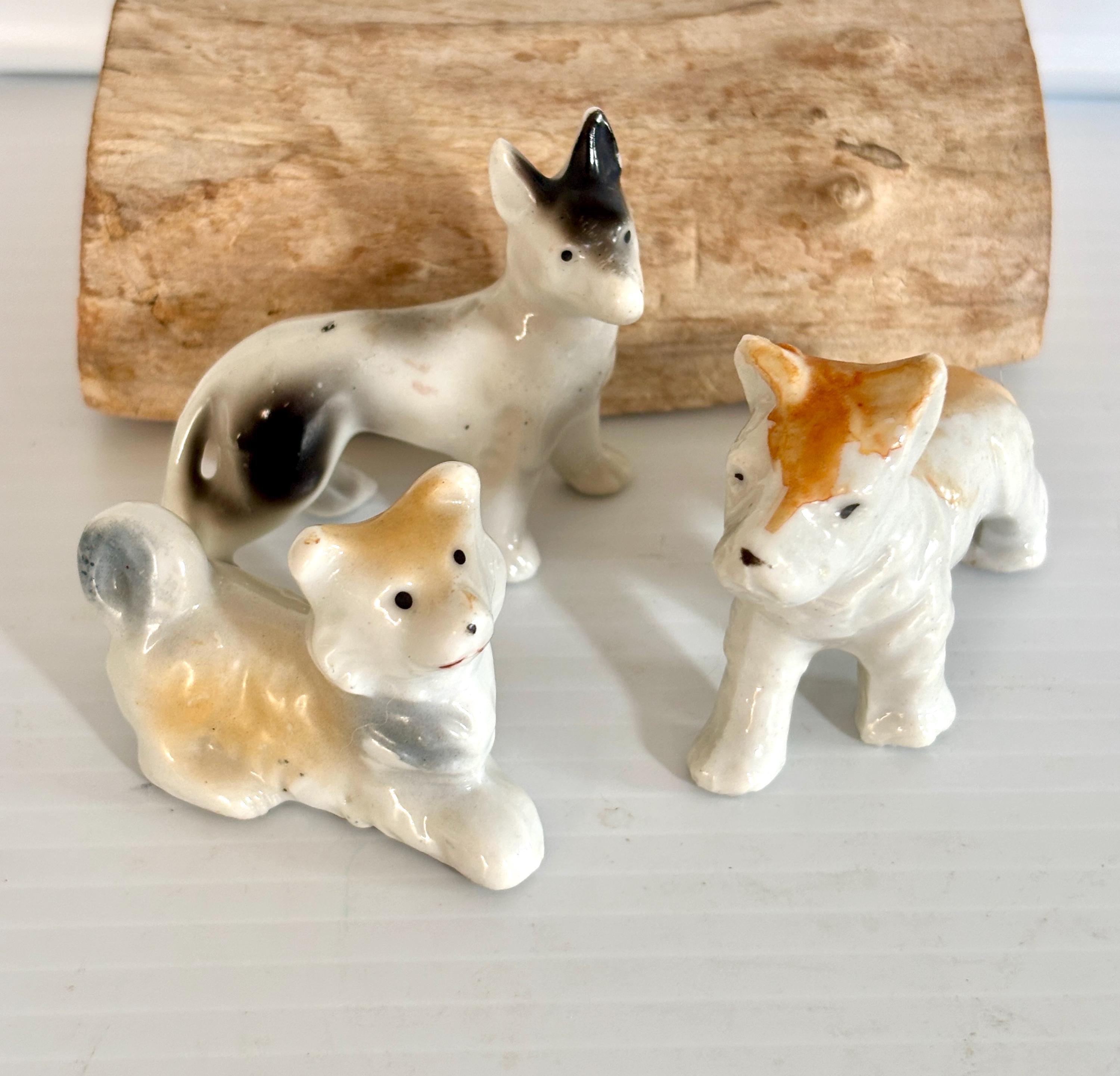 Vintage Japanese Porcelain Dogs - Etsy