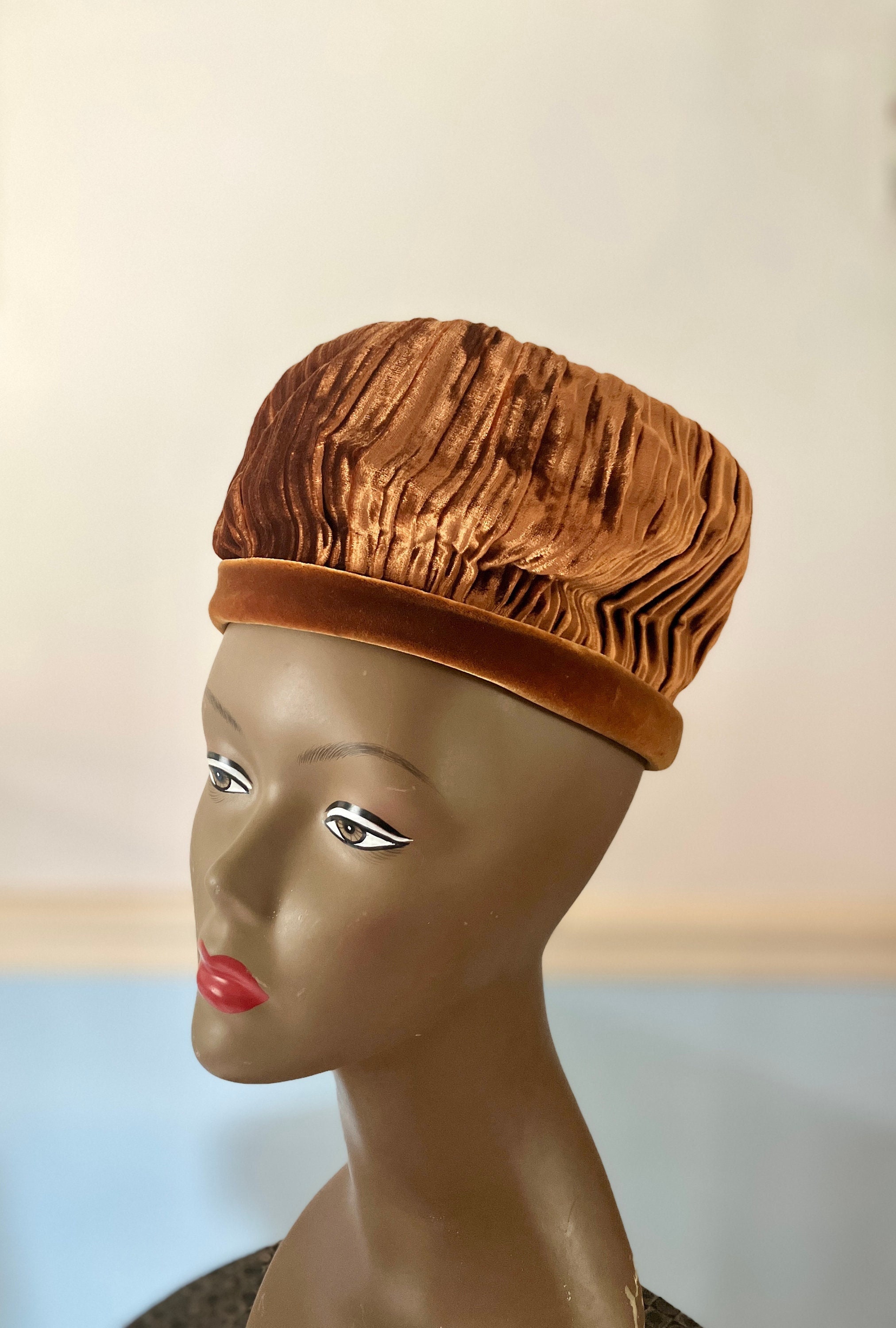 Vintage Black Veiled Pillbox Hat With Large Felt Swirl.  Authentic Mr. John Mr John Pillbox Hat - Etsy main image 3