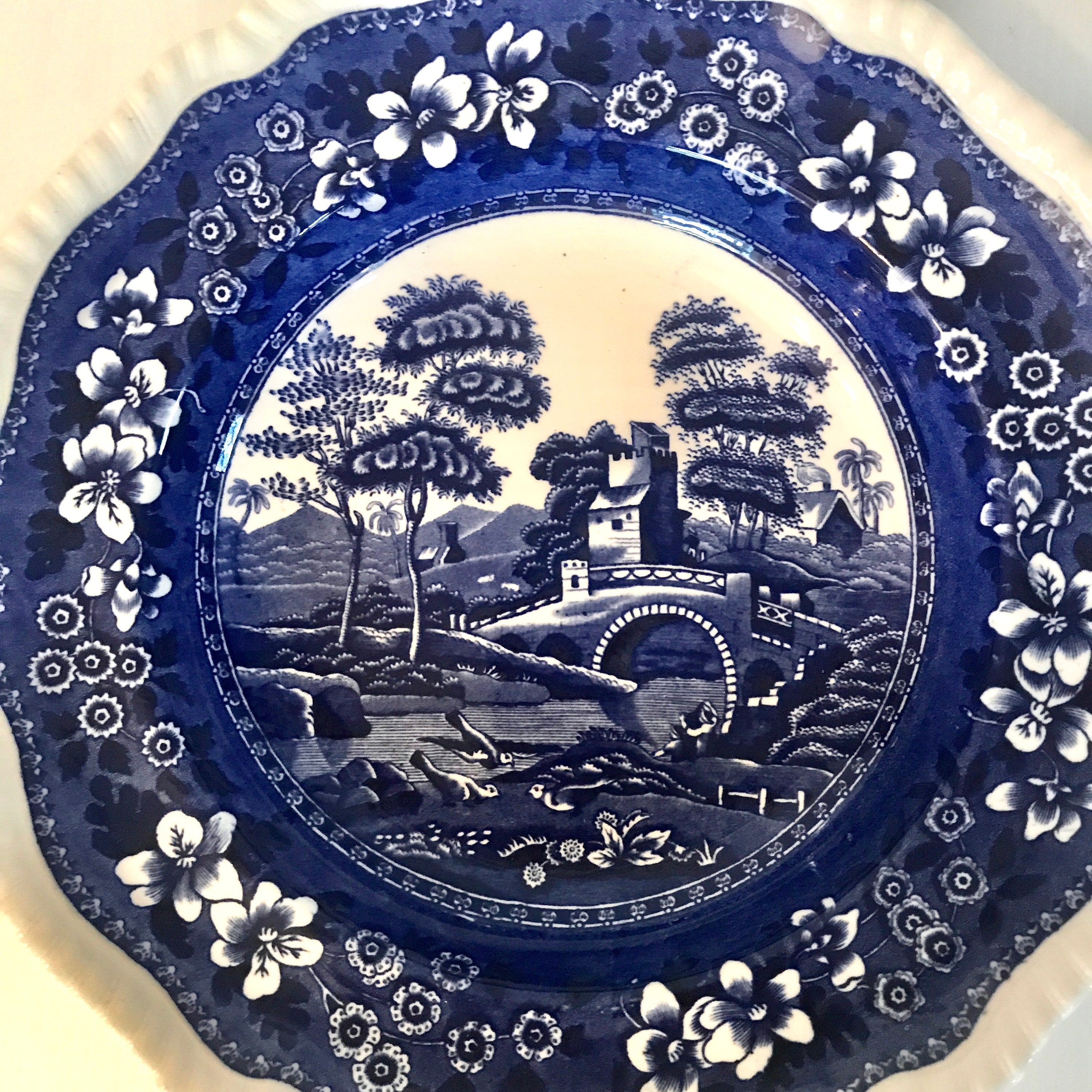 Spode's Blue Tower One Individual Copeland Englandsoup Etsy