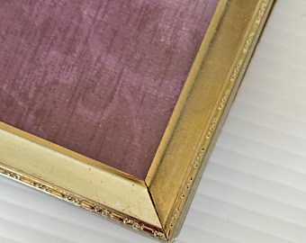 Vintage Decorative Ornate Gold Metal Frame With Easel Back - 5in x 7in  - Table Top