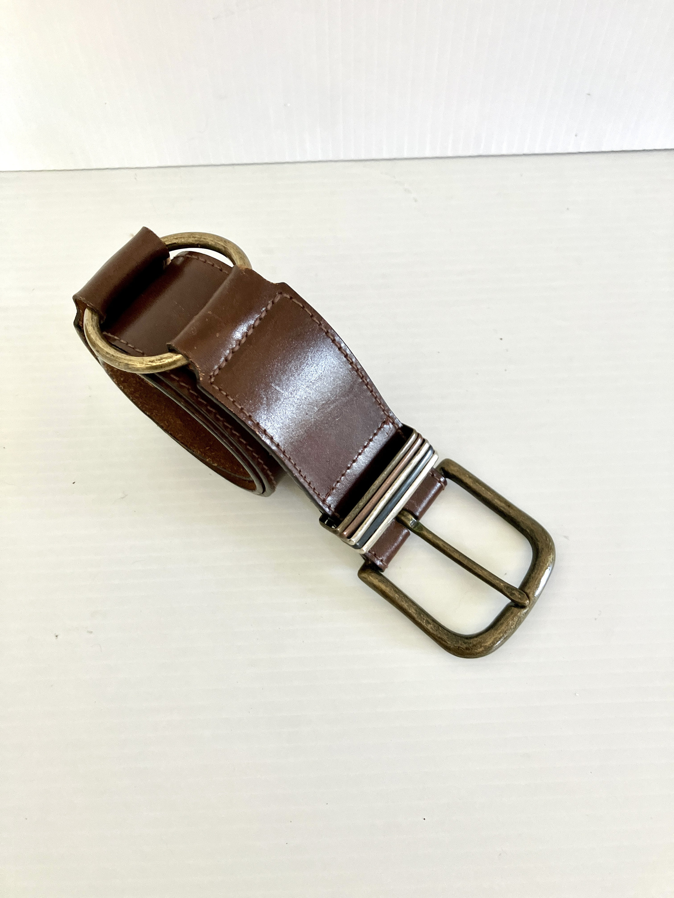 Leegin‎ women\'s vintage brown leather belt size 36 Vintage  main image 4