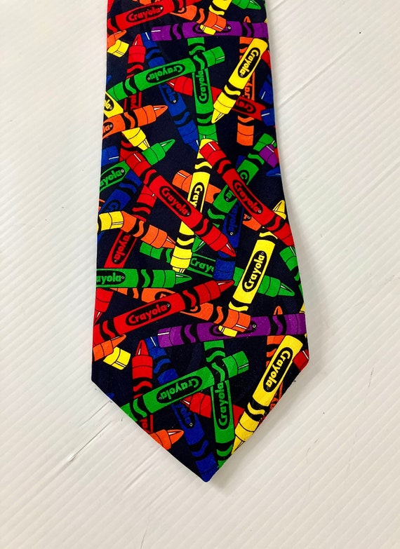 Vintage "Crayola Crayon" Mens Neck tie - 1998  - M