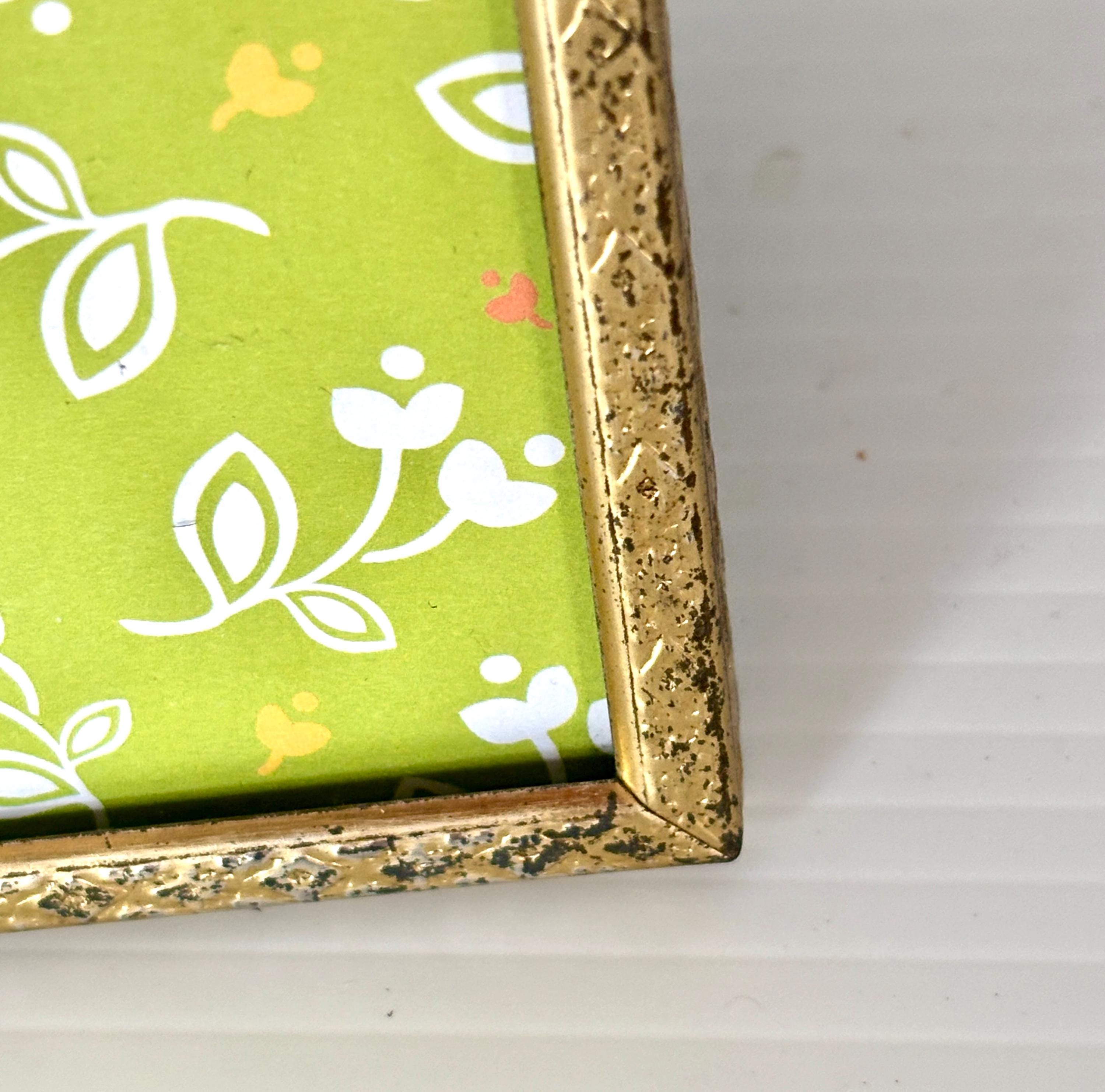 Vintage Shabby Gold Metal Ornate Frame With - 5in X 7in - NEW GLASS - Etsy