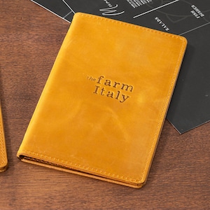 Custom Leather Menu Cover with Elastic Cord for Restaurant, Bar, Wine List or Cocktail Menu