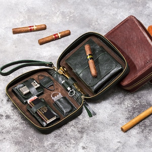 leather cigars case personalized best friend birthday gifts best mens birthday gifts 2023