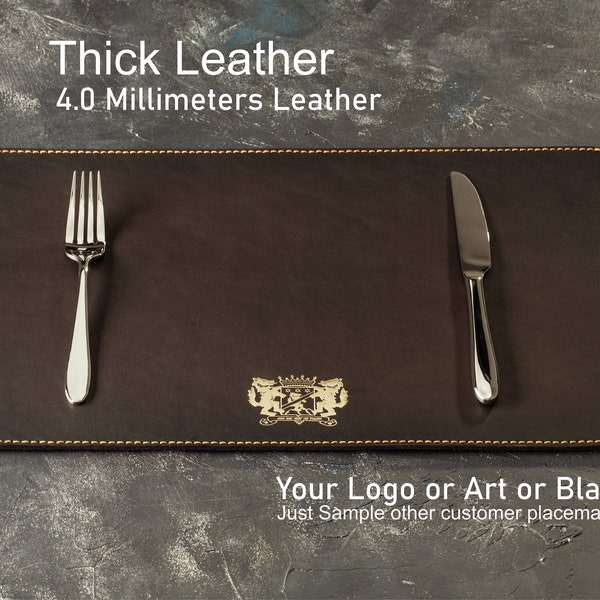 Leather Placemats Etsy