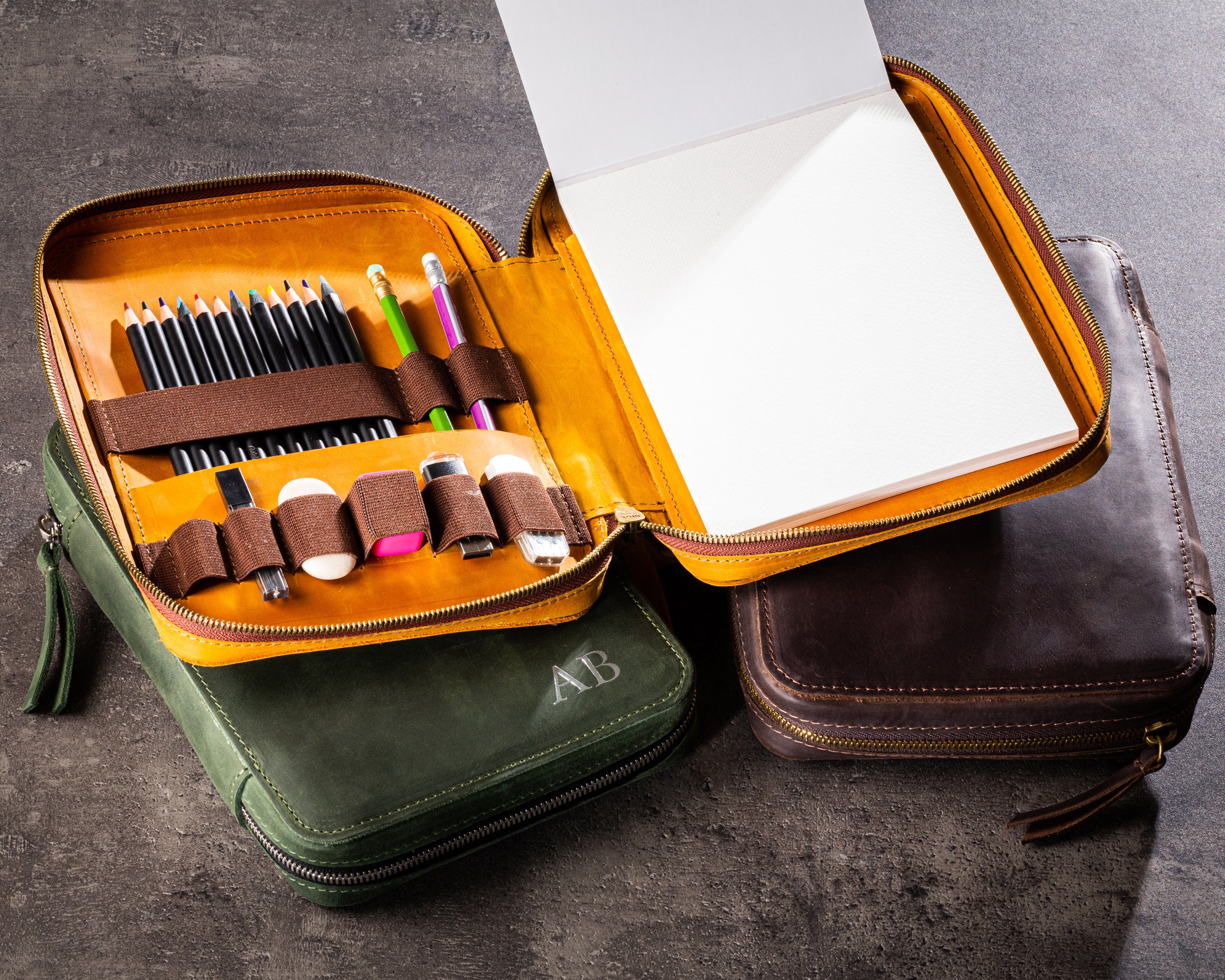 Personalized Sketchbook Case With Sketch Pad A5150x200mm and Etsy