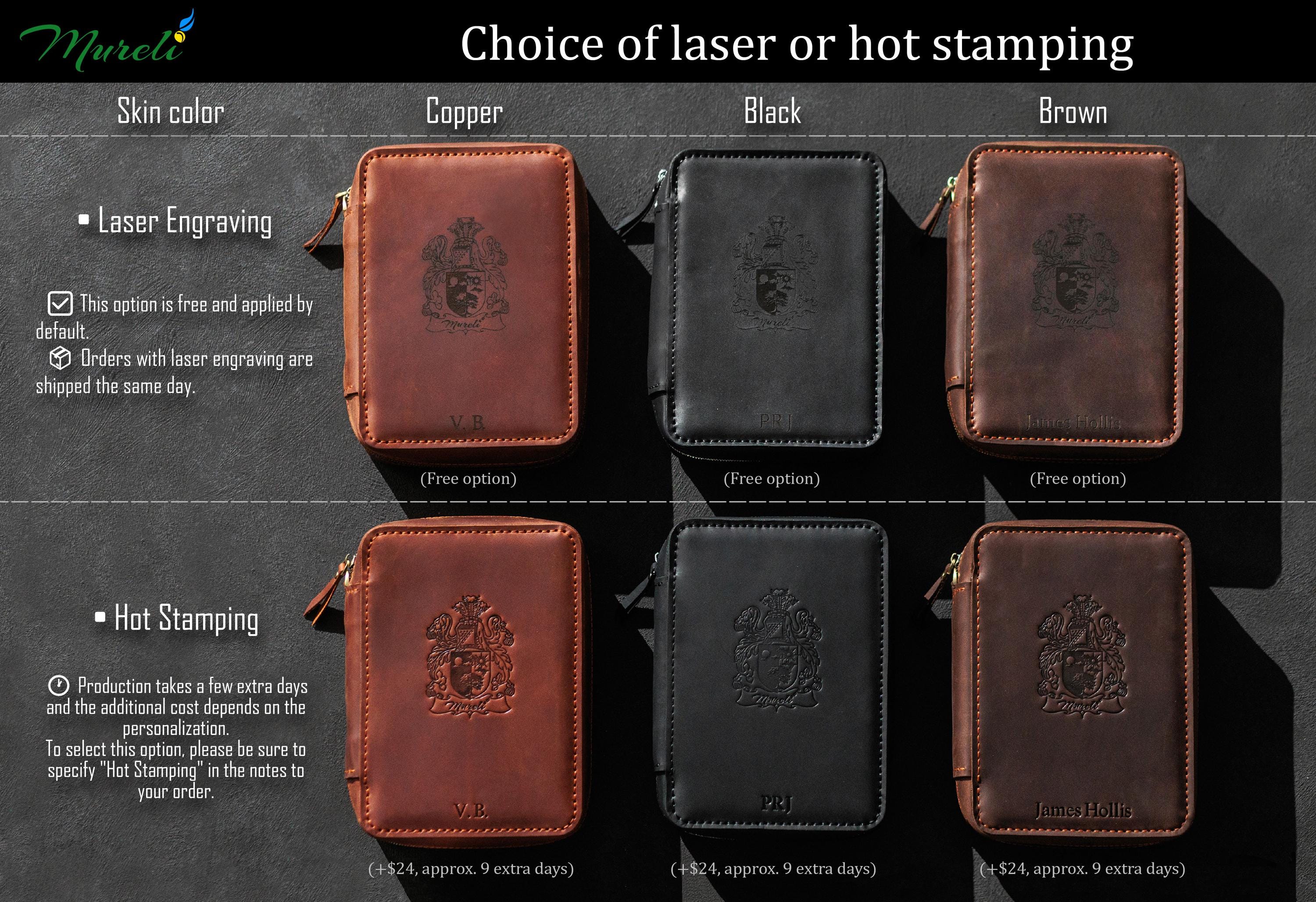 パーソナライズされたトラベルシガーケース - 高品質レザーシガー