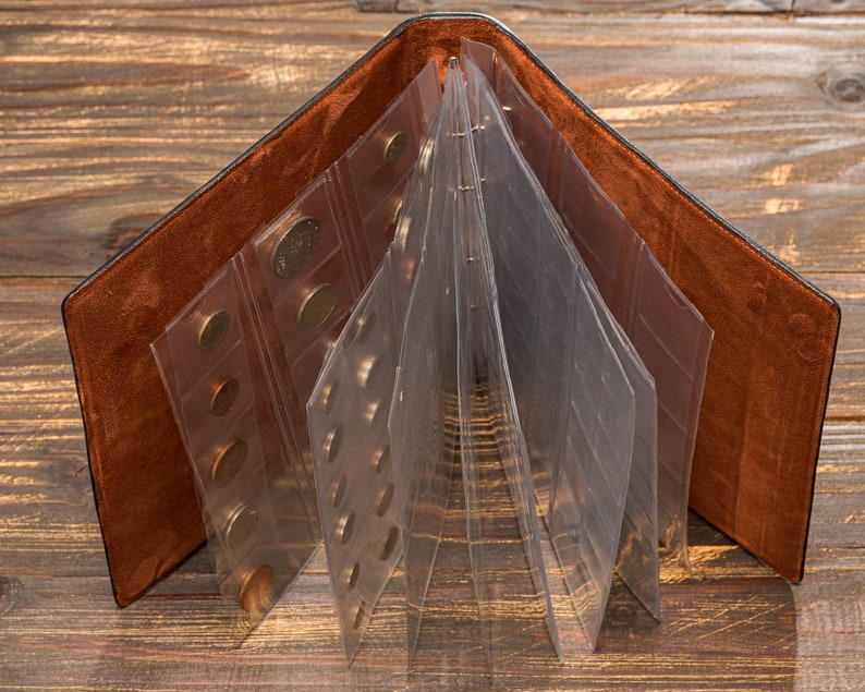 Personalized Coin Collecting Album Leather Coin Album With Etsy