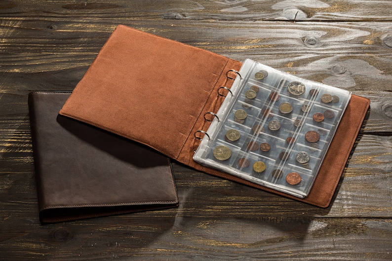 Personalized Coin Collecting Album Leather Coin Album With Etsy