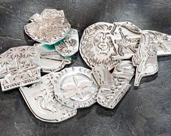 Logo Hot Stamping • Custom Metal Stamp • Leather Coaster Add-Ons / Bundle