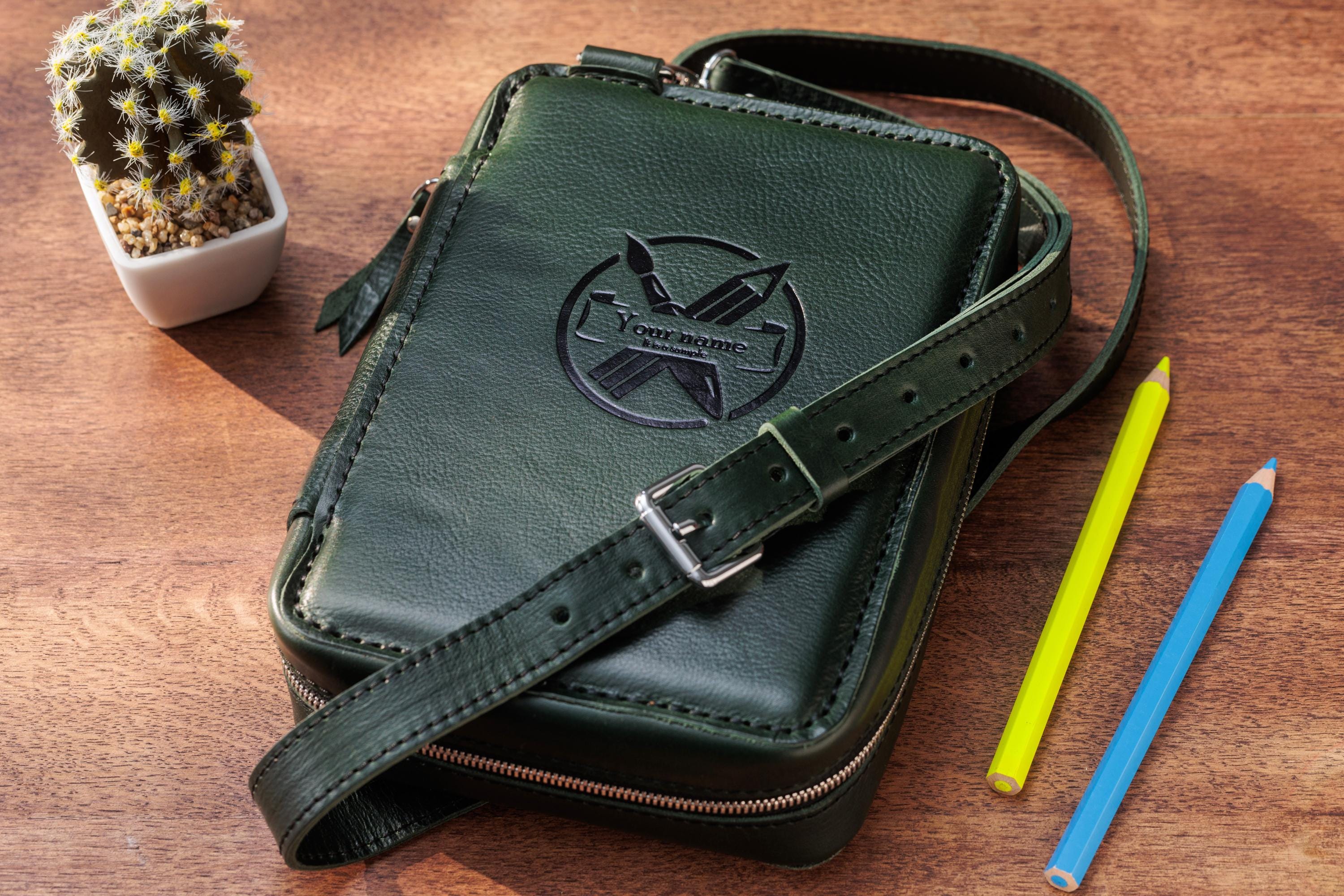 レザーアーティストキットバッグ | 旅行用スケッチブック