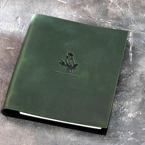 Luxury Leather Binder with Metal Rings | Custom Logo | Letter Size Document Folder | Executive Gift for Company or Hotel image 11