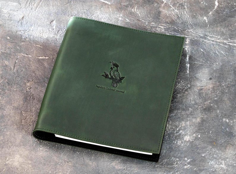 Luxury Leather Binder with Metal Rings | Custom Logo | Letter Size Document Folder | Executive Gift for Company or Hotel image 11