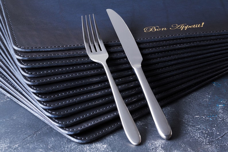 leather placemats for home decor gift for wife gift for women wedding gift for couple leather dine table mat