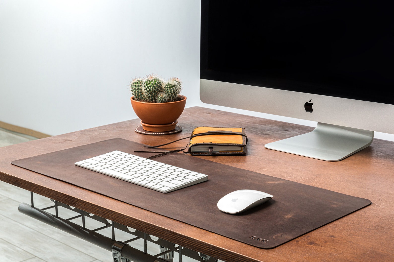 Personalized Leather Desk Mat Laptop Mat for Husband Mouse Pad Etsy