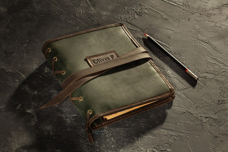 Sketchbook With Pencils & Sketch Journal Leather Sketchbook Etsy