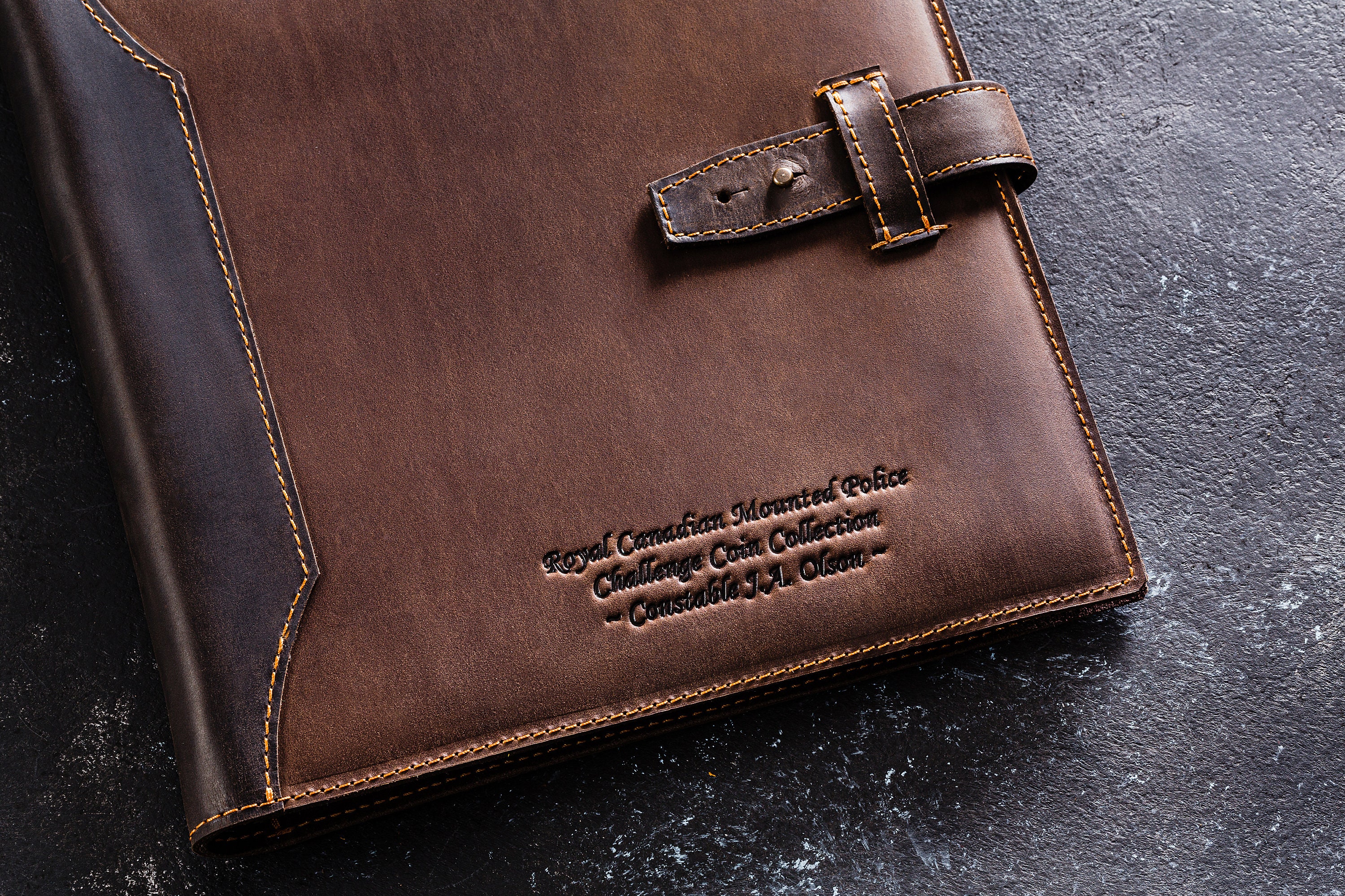 Personalized Coin Collecting Album Leather Coin Album With Files