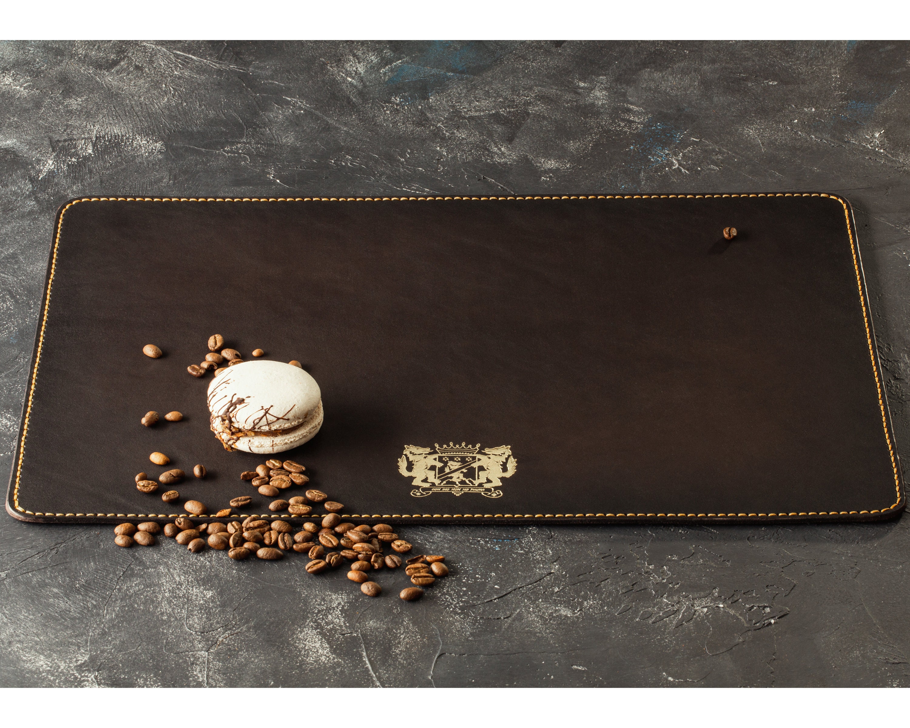 Brown Leather Placemats Set of 2 4 6 8 Dine Mats for Solid Etsy UK