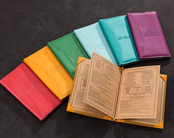 Menü Cover Logo neue Kollektion, Menü Cover Leder benutzerdefinierte Größe und Farbe,Leder Menü Buch 8.5x11,Leder Menü Halter Hotel Café Restaurant