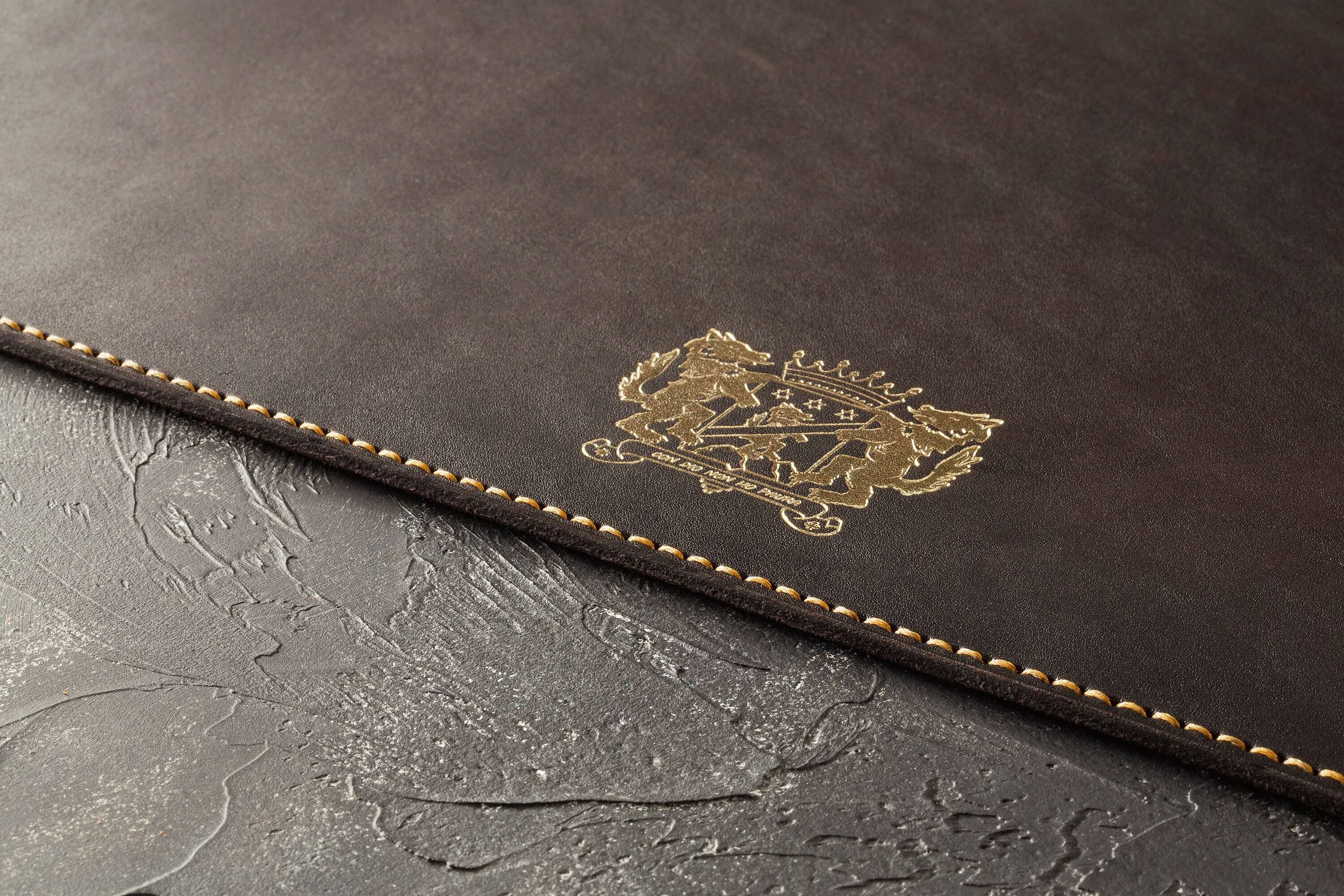 Set of Black Leather Placemats Nightstand Cover Wedding Gift Etsy