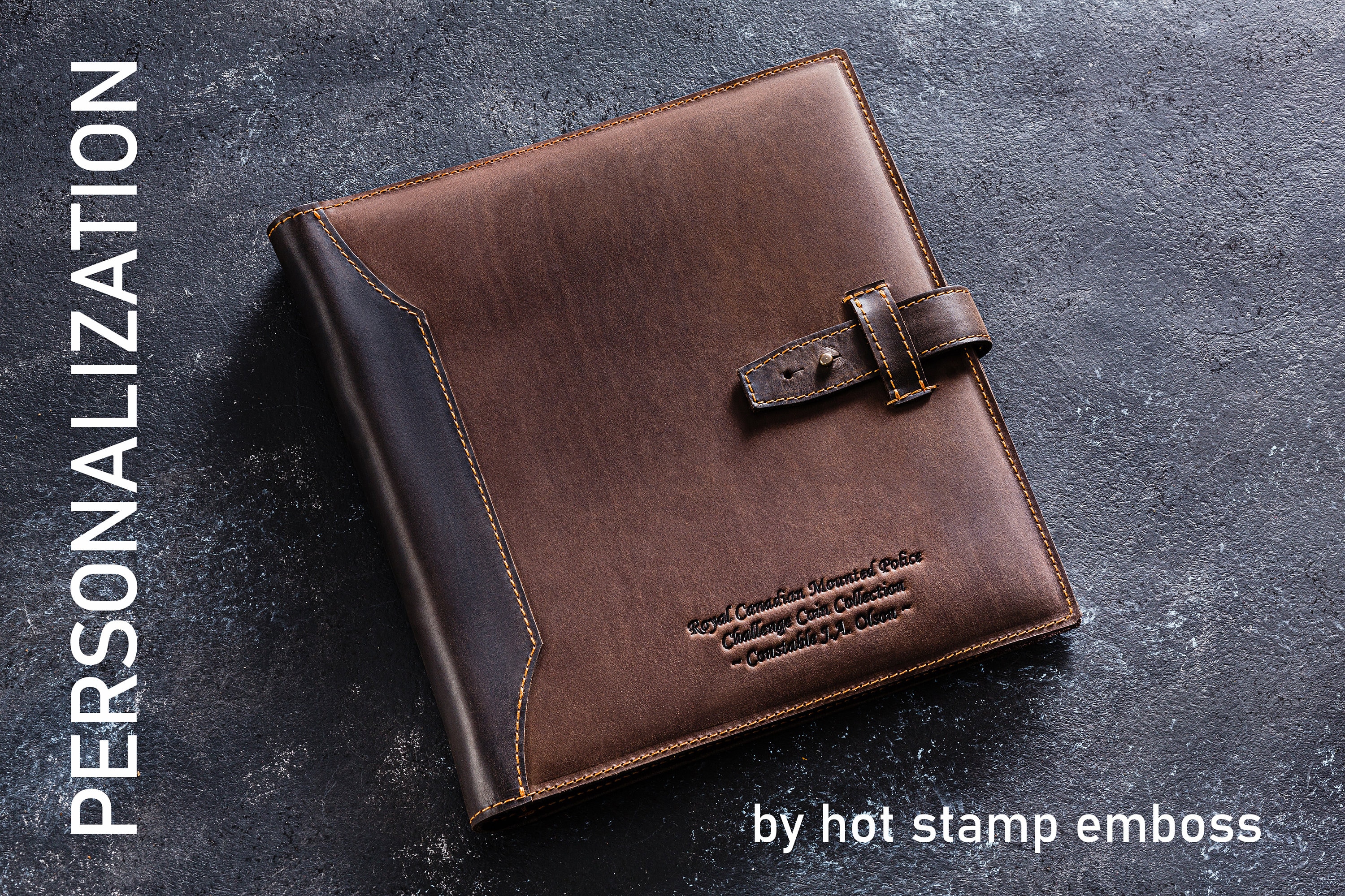 Personalized Coin Collecting Album Leather Coin Album With Files