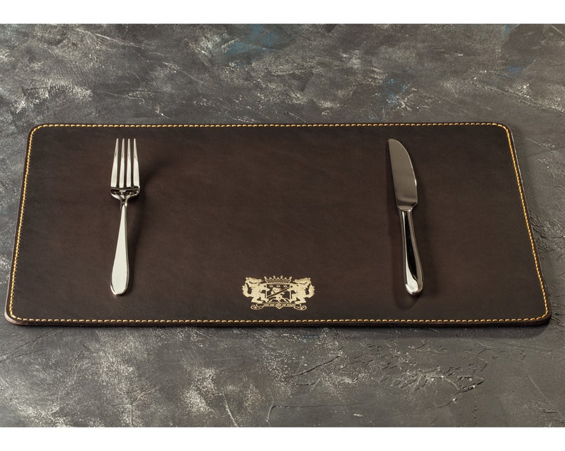 leather placemats for home decor gift for wife gift for women wedding gift for couple leather dine table mat