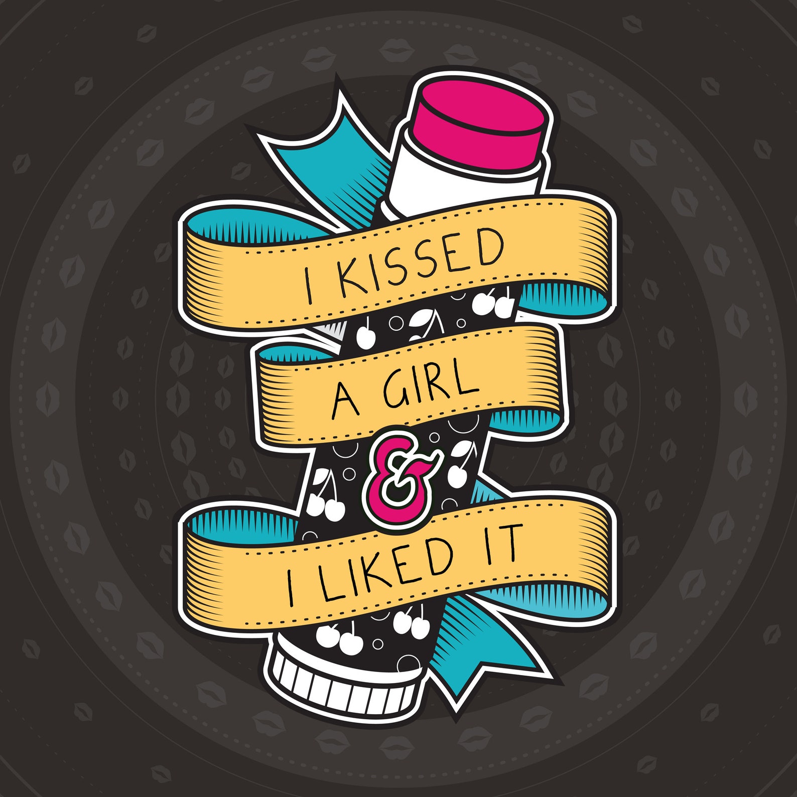I Kissed A Girl And I Liked It Wall Poster Print | Etsy