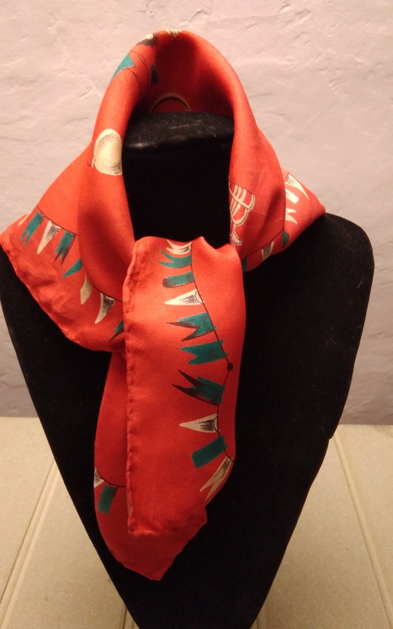 Vintage scarf with Gem