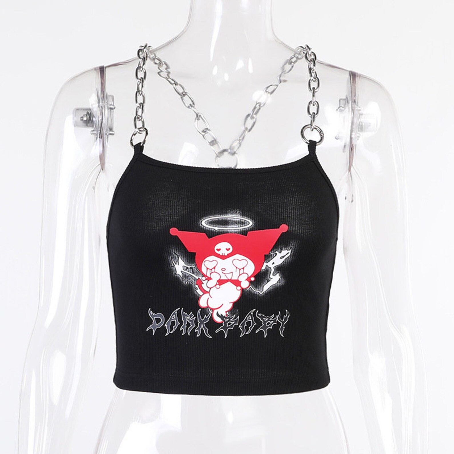 Chain Anime Printed Kuromi Vest Stylish Crop Tops Cool Tank | Etsy