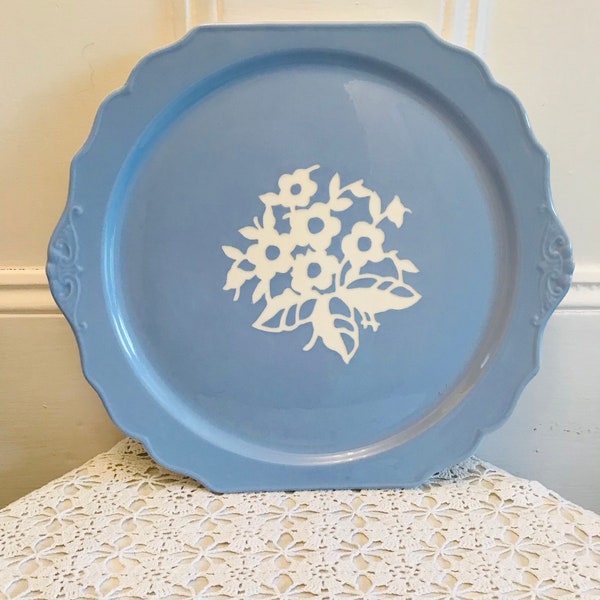 Harker Cameo Ware Cake Plate