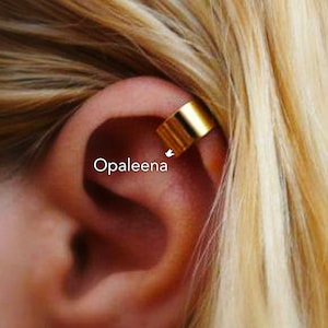 gold cuff earring no piercing ear wrap earring Gold/Silver Cuff Earrings gold ear cuff Cartilage Earring For Women and Men minimal gold cuff