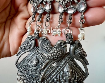Oxidized Silver Tribal Jhumka Earrings | Indian Ethnic Jewelry