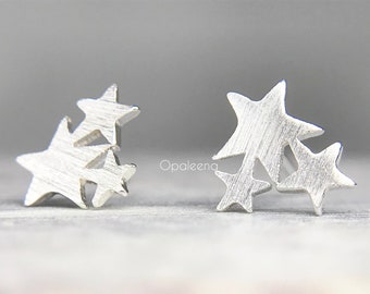 Silver Minimalist Star Earrings | Indian Ethnic Jewelry