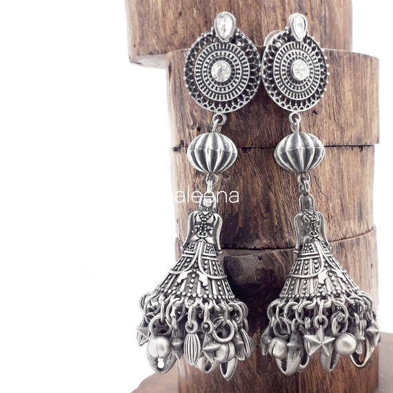 High Quality German Silver Earrings – Abdesignsjewellery