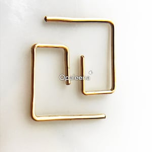 gold thin earrings gold geometric earrings gift for her everyday earrings gold hammered earrings thin bar earrings dainty minimal gold studs