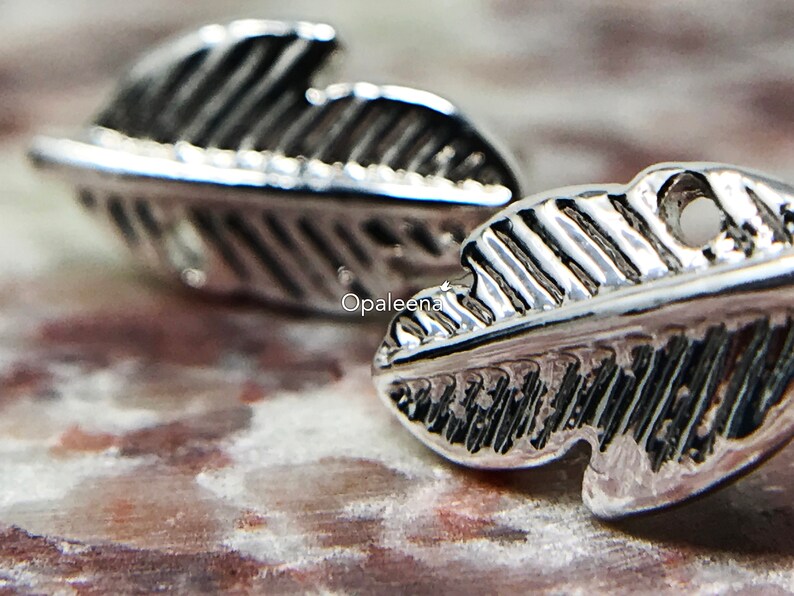 silver leaf earrings small earring tiny silver earrings minimal earrings everyday jewellery gift for her best friend gift simple earrings