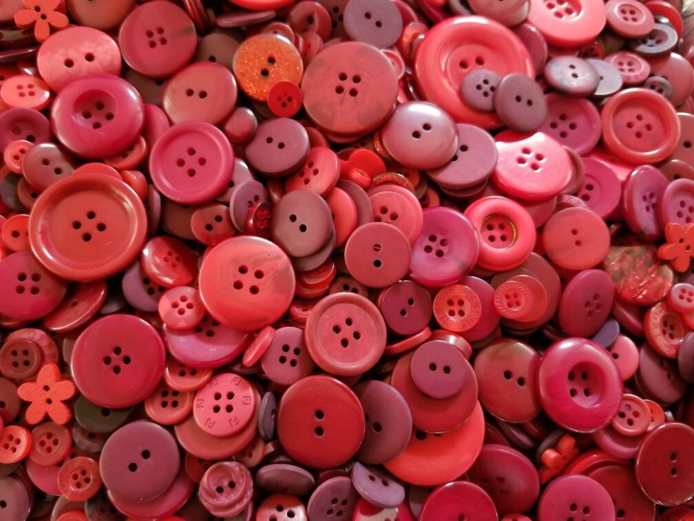 100 Red & Dark Red Buttons Sizes 6mm to 38mm 1/4 to | Etsy
