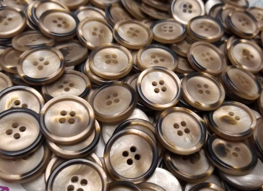 40 Pearly Variegated Tortoise Buttons 4 Holes 21mm Round - Etsy