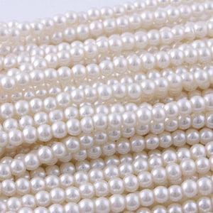 Wedding Sewing Quality Acrylic Faux Large Pearls, Pearl Beads With Holes,  Ivory Pearl Beads Five Big Sizes 10.12.14.16.18mm 