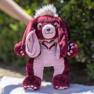 Cute soft Rabbit Fursona Adoptable + plush stuffed animal