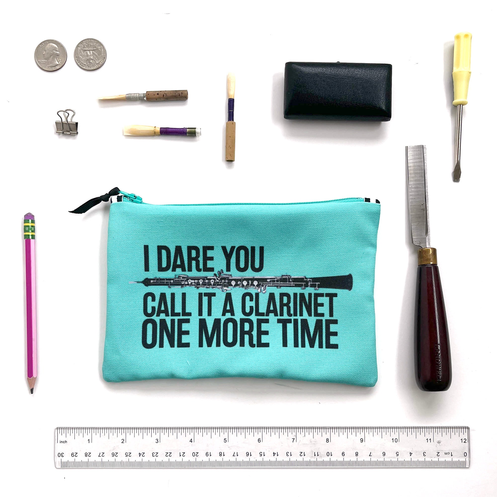 Oboe Tool Bag, Joke, Small Zipper Pouch, Oboe Reed Case, Oboe