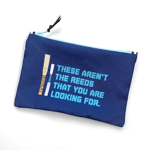 Oboe Reed Zipper Bag, Space Epic Oboe Pun, Eco Friendly Storage, Musician Tools Bag, Gift for Oboist